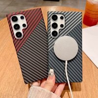 Thích hợp cho Vỏ điện thoại họa tiết sợi Carbon từ tính Samsung S S S4ulta Bao gồm tất cả cảm giác da chống sốc note0 Vỏ bảo vệ 3.