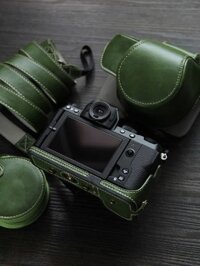 Thích hợp cho Vỏ máy ảnh Fuji Xs20, Vỏ da cổ điển, Vỏ bảo vệ X-S20, Phụ kiện đế túi đựng máy ảnh đặc biệt lấy nét ngắn