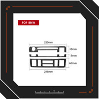Thích Hợp Cho Xe BMW / Cũ 3 Series E46 Sợi Carbon Điều Khiển Trung Tâm Điều Hòa Không Khí Bánh Răng Thuốc Lá Bật Lửa Lưu Trữ Đa Phương Tiện Nút Khung Miếng Dán Phụ Kiện Xe Hơi Phụ Kiện Trang Trí