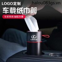 Thích hợp cho xe Lexus Hộp đựng khăn giấy đơn giản Giá đỡ cốc nước xi lanh ô tô Hộp đựng khăn giấy ô tô
