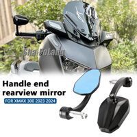 Thích hợp cho YAMAHA XMAX 300 XMAX300 2023 2024 Xe Máy Sửa Đổi Tay Cầm Đầu Gương Chiếu Hậu Chống chói Gương Xanh Phản Quang