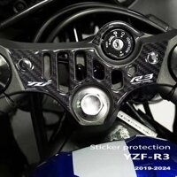 Thích hợp cho Yamaha YZF-R3 YZFR3 19-23 Xe Máy Xương Cá Miếng Dán 3D Miếng Dán Bình Nhiên Liệu Thảm Bên Miếng Dán Chống Trơn Trượt