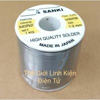 Thiếc hàn 1Kg SANKI (Sn63/Pb37) Nhật sợi 1,2mm