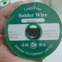 Thiếc hàn không chì hàng cao cấp SANHAN sợi 1.0mm cuộn 1kg