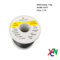 Thiếc hàn Qualitek 63/37 0.8mm trọng lượng 1kg