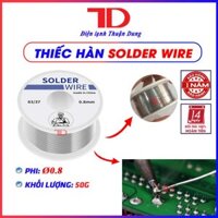 Thiếc hàn và Mỡ hỗ trợ hàn mạch thủ công - Điện Lạnh Thuận Dung - Thiếc hàn 0.8mm 50g
