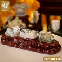 Thiềm Thừ Ngọc | Thiềm Thừ Ngọc Phỉ Thúy | Thiềm Thừ (Cóc 3 Chân, Cóc Ngậm Tiền) Ngọc Jadeit Combo 3 món - M1199