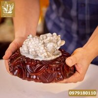 Thiềm Thừ Ngọc | Thiềm Thừ Ngọc Phỉ Thúy | Thiềm Thừ (Cóc 3 Chân, Cóc Ngậm Tiền) Ngọc Jadeit Tự Nhiên - M14592