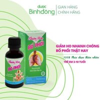 Thiên Môn Bổ Phổi Dược Bình Đông  Chai 90ml dành cho Trẻ em  Giảm ho nhanh chóng, Bổ phổi thật hay