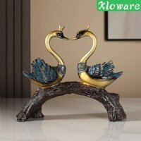 Thiên Nga Cặp Đôi Tượng Ngỗng Điêu Khắc Thanh Lịch Người Yêu Trang Trí Bàn Nhà Trung Tâm Bàn Làm Việc Nhựa Hình Cho Phòng Khách Sinh Nhật
