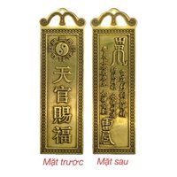 Thiên quan tứ Phước bằng đồng : hoá giải 2 nhà cửa đối nhau