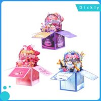 Thiệp chúc mừng sinh nhật 3D dễ thương Dickly Thiệp bật lên Quà tặng sinh nhật
