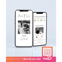 Thiệp Cưới Online - Love At Frist Sign