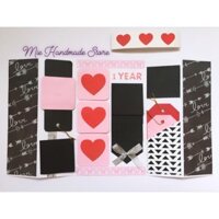 Thiệp handmade có ảnh kèm lời chúc siêu xinh_Wing Card (Ảnh thật)