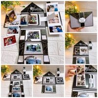 Thiệp handmade dáng phong bì thư chủ đề tình yêu