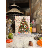 Thiệp handmade Merry Christmas Noel cây thông