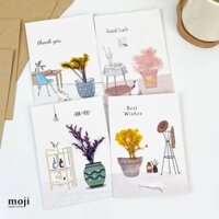 Thiệp hoa khô Best wishes for you at home 9x16