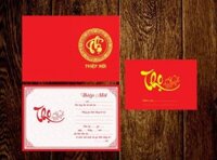 THIỆP MỜI MỪNG THỌ GIẤY NHUNG