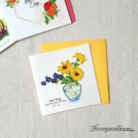 Thiệp quilling 20/11 - Mẫu 13