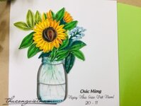 Thiệp quilling 20/11 - Mẫu 3