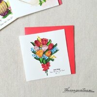 Thiệp quilling 20/11 - Mẫu 6