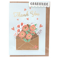 Thiệp thank you bì thư size 5"x7"