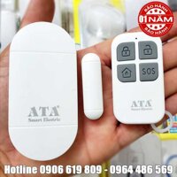 Thiết bị báo trộm báo khách mở cửa điều khiển từ xa remote ATA AT-228CT (dùng pin)(báo động trộm bằng còi hú hoặc cảnh báo tiếng diing doong báo khách)(bật tắt từ xa bằng remote)