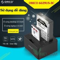 Thiết bị cắm nóng ổ cứng 2 cổng ORICO 6629US3 / 6629us3-c (Đen)DC676