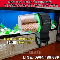 Thiết bị cho cá cảnh ăn mini tự động hẹn giờ ATA FM-02 (Hộp chứa 300ml thức ăn, tặng kèm pin)