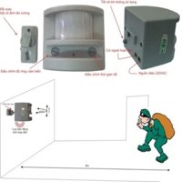 Thiết bị chống trộm báo động , báo khách hồng ngoại HT1A vùng cảm biến rộng siêu nhạy độ chính xác cao