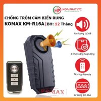 Thiết bị chống trộm cảm biến rung kèm remote Komax KM-R16A - Báo trộm cảm biến rung