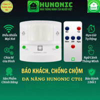 Thiết Bị Chống Trộm Kết Hợp Báo Khách Hunonic CT01, Điều Khiển Từ Xa, Gửi Thông Báo Về Điện Thoại