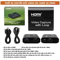 Thiết bị Chuyển đổi HDMI - USB + HDMI ( HDMI video capture ) Lưu hình ảnh từ máy quay - Livetream