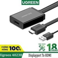 Thiết Bị Chuyển Đổi HDMI Và USB Sang DisplayPort Hỗ Trơ 4K*2K Ugreen 40238 Chính Hãng