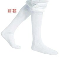 Thiết bị đấu kiếm tất dành cho người lớn và trẻ em màu trắng tinh khiết có thêu vớ cotton dày siêu đàn hồi