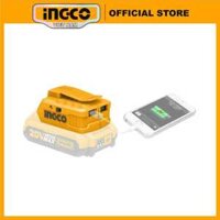 Thiết bị đế chuyển đổi Pin Sạc cổng USB 20V INGCO CUCLI2001 | 5V/1A 12V/0.5A INGCO CUCLI2022 (Không bao gồm pin và sạc)