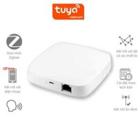 Thiết Bị Điều Khiển Trung Tâm TUYA ZIGBEE 3.0 Hub Gateway Kết Nối Lên Tới 200 Thiết Bị Zigbee Cổng LAN WIFI Bật Tắt Nhà Thông Minh Smart Home Từ Xa Qua Điện Thoại App Cao Cấp