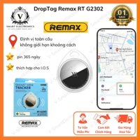 Thiết bị định vị GPS Droptag Remax RT G2302 theo dõi oto, xe máy, thú cưng, trẻ em tránh thất lạc, kết nối qua app