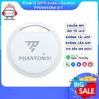 Thiết bị định vị GPS PHANTOM S1,s2 mini, không cần sim, định vị xe máy, ô tô, thú cưng, trẻ em..vv