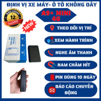 Thiết Bị Định Vị Không Dây ÔTô-Xe Máy A9+ mini 4G, Pin 3000mAh dùng 10 ngày, có nam châm