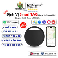 Thiết Bị Định Vị Smart Tag MFI Hoạt Động Với Ap.ple Find My, Nhỏ Gọn Tiện Lợi, Định Vị Xe, Móc Khóa Dùng Tới 365 Ngày