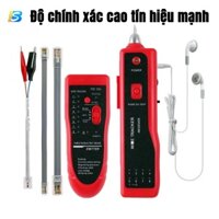 Thiết bị dò tìm test dây cáp mạng điện thoại âm tường M828 RJ45 RJ11 POE 100M đa năng