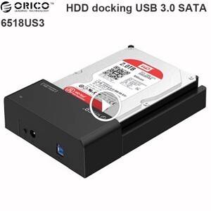 Thiết bị đọc ổ cứng 3.5'' và 2.5'' Orico 6518 USB 3.0