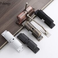 Thiết bị đóng cửa POKINGE, Máy đóng cửa tự động mượt mà có thể điều chỉnh, Phần cứng nội thất Ròng rọc Tắt tiếng Hợp kim nhôm Chặn cửa Nghiên cứu
