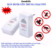 Thiết Bị Đuổi Côn Trùng Pest Reject Bằng Sóng Siêu Âm, An Toàn Không Độc Hại Cho Trẻ Em - GoodLife