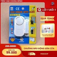 Thiết bị gắn cửa chống trộm không dây có chuông báo động, chuông cảm biến gắn cửa chính, cửa sổ