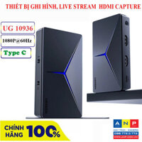 Thiết bị ghi hình hỗ trợ Livestream Capture HDMI 4K@60Hz Ugreen 10936 (USB Type-C)