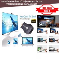 Thiết bị HDMI không dây Anycast M2 Plus Truyền hình ảnh từ điện thoại lên tivi máy chiếu - Dùng được cho hầu hết các dòng điện thoại smartphone - Samsung Huawei Xiaomi Sony LG Motorola iPhone iPad...