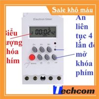 Thiết bị hẹn giờ bật tắt máy bơm nước đèn đường công suất lớn 3000W KG316T-II 16 lần trong 1 ngày công tắc hẹn giờ