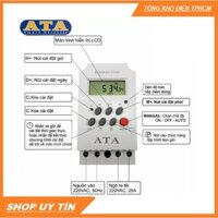 Thiết bị hẹn giờ tắt mở điện thông minh tự động ATA AT-17C Timer điện tử hiển thị màn hình LCD